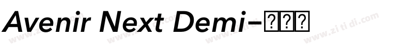 Avenir Next Demi字体转换 Avenir Next Demi字体转换